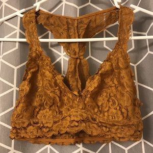 Burnt Yellow Lace Bralette 💛